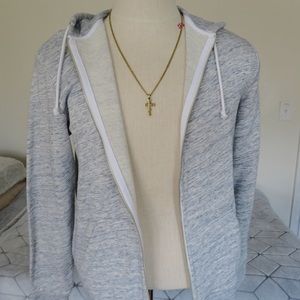 BLUE ZIP SWEATER!